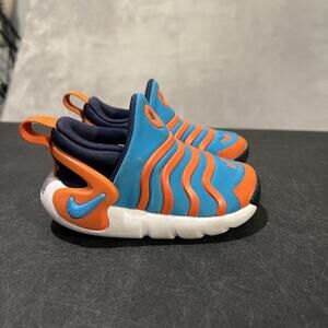 Nike Dynamo Go Shoes Toddler Size 6C Blue Orange Slip On Comfort DH3438-403
